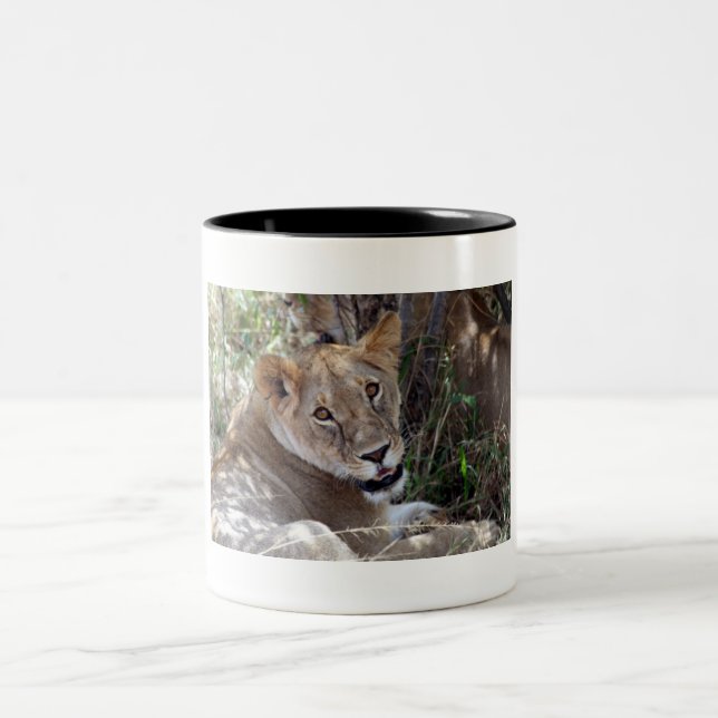 Löwenfront Zweifarbige Tasse (Mittel)