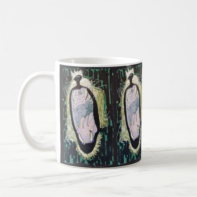 Löwengebrüll Kaffeetasse (Links)