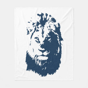 Löwengesicht Fleecedecke