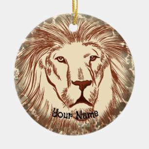 Löwengesicht keramik ornament