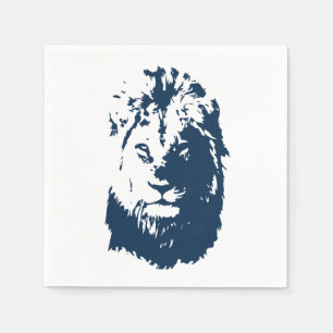 Löwengesicht Serviette