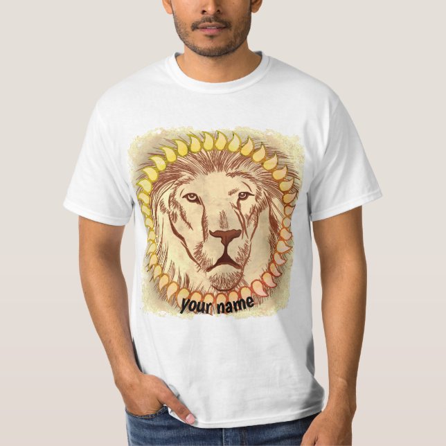 Löwengesicht T-Shirt (Vorderseite)
