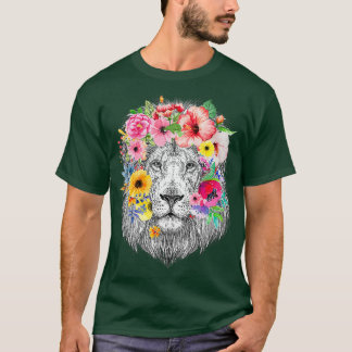 Löwenhund mit Blume - Zwiebelblume T-Shirt