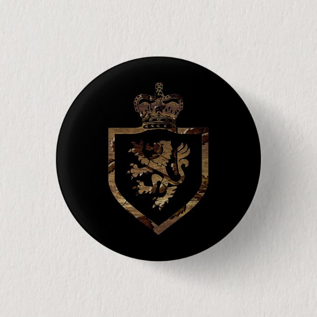 Löwenkönig - Quadratischer Knopf Button (Vorderseite)