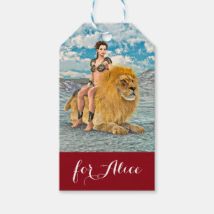 Löwenkönigin Fantasy Geschenkanhänger
