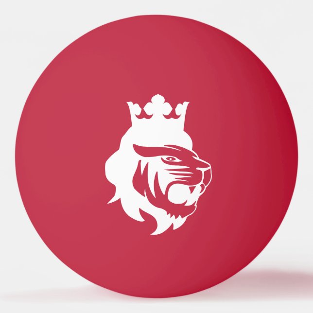 Löwenkopf Tischtennisball (Vorderseite)