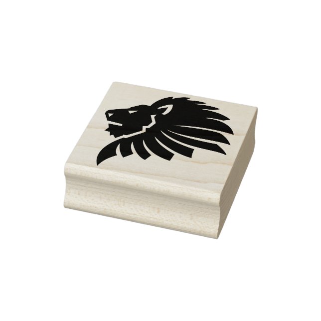 Löwenkopfkunst-Briefmarke Gummistempel (Stempel)