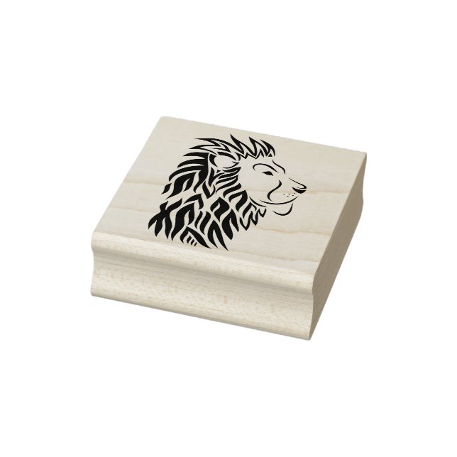 Löwenkopfkunst-Briefmarke Gummistempel (Stempel)