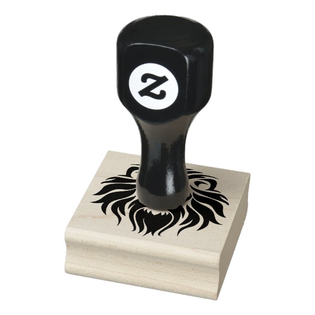 Löwenkopflogo Gummistempel (Stempel)
