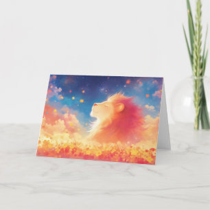 Löwenmajestät unter einem Sternenhimmel Karte