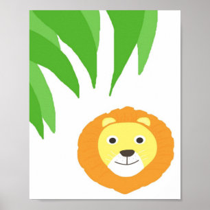Löwenmalerei Poster