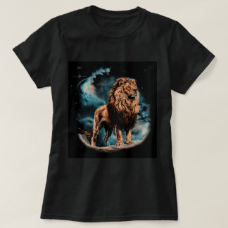 Löwennacht-T-Shirt-Design (Illustration)  T-Shirt