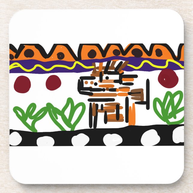 Löwenrückkunst Getränkeuntersetzer (Vorderseite)