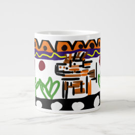Löwenrückkunst Jumbo-Tasse