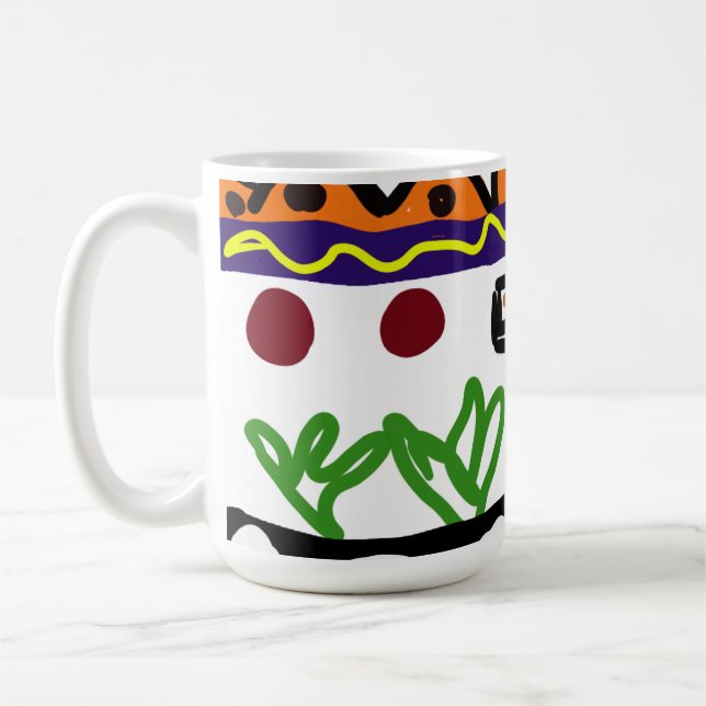 Löwenrückkunst Kaffeetasse (Links)