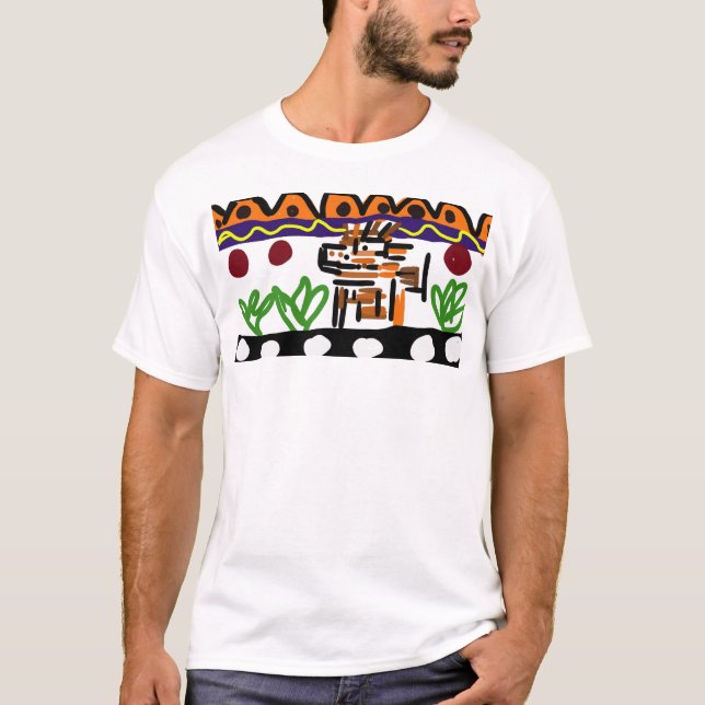 Löwenrückkunst T-Shirt (Vorderseite)