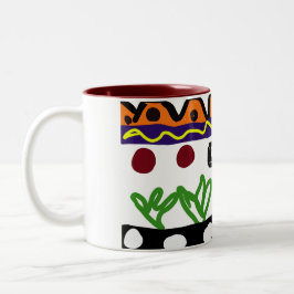 Löwenrückkunst Zweifarbige Tasse