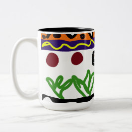 Löwenrückkunst Zweifarbige Tasse