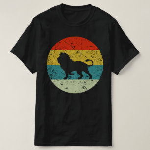Löwenrücklauf Vintage Silhouette 70er T-Shirt