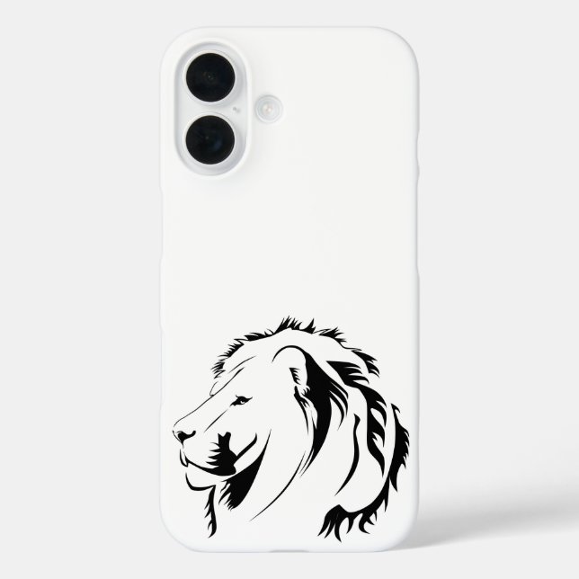Löwentribal 001 iPhone 16 hülle (Rückseite)