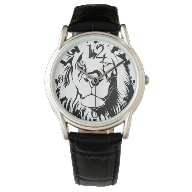 Löwentribal 002 armbanduhr (Vorderseite)