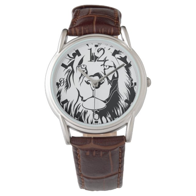 Löwentribal 002 armbanduhr (Vorderseite)