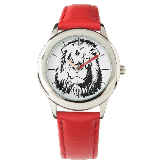 Löwentribal 002 armbanduhr (Vorderseite)