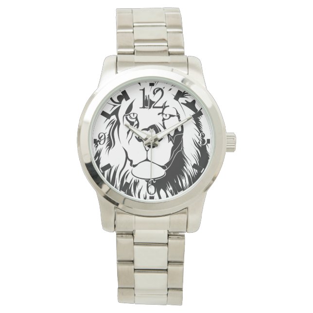 Löwentribal 002 armbanduhr (Vorderseite)
