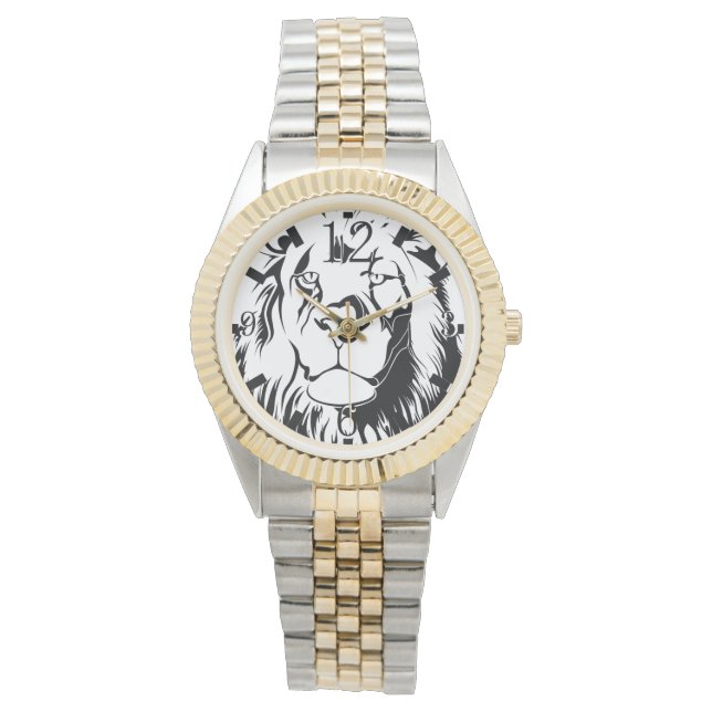 Löwentribal 002 armbanduhr (Vorderseite)