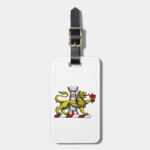 Löwenturm Fleur de Lis Wappen Emblem C Gepäckanhänger