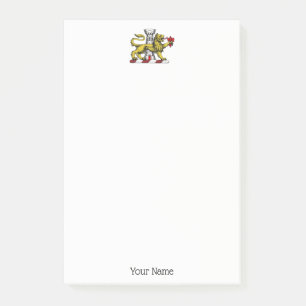Löwenturm Fleur de Lis Wappen Emblem C Post-it Klebezettel