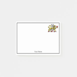 Löwenturm Fleur de Lis Wappen Emblem C Post-it Klebezettel