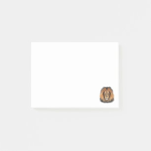 Löwenwasserfarbe Leo Königssafari-Urwaldkatze Post-it Klebezettel