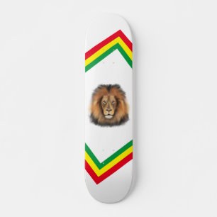 Löwenwasserfarbe Leo Königssafari-Urwaldkatze Skateboard