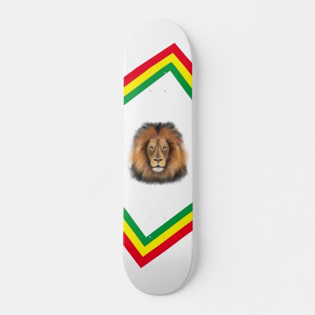 Löwenwasserfarbe Leo Königssafari-Urwaldkatze Skateboard (Vorne)
