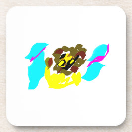 Löwenwellenkunst Getränkeuntersetzer
