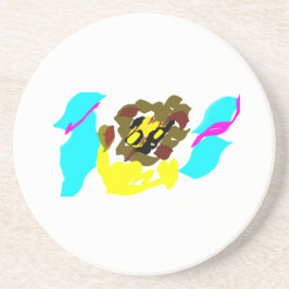 Löwenwellenkunst Getränkeuntersetzer