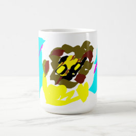Löwenwellenkunst Kaffeetasse