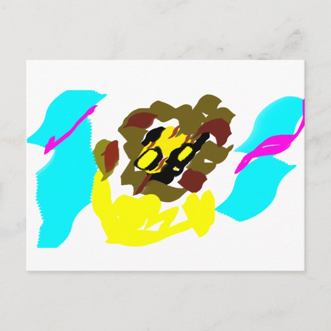 Löwenwellenkunst Postkarte (Vorderseite)