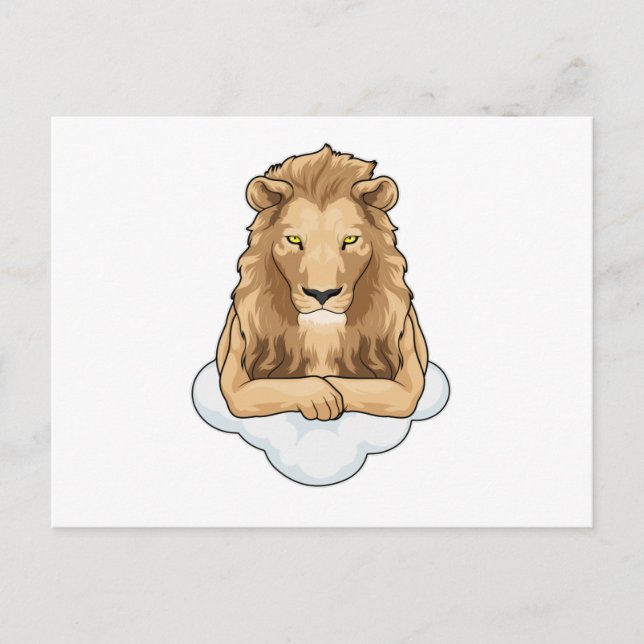 Löwenwolken Postkarte (Vorderseite)