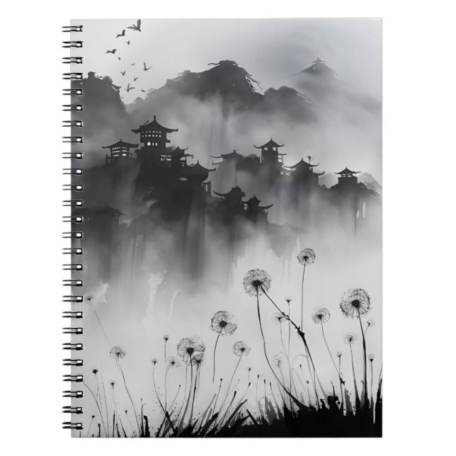 Löwenzahn - Aquarellblumen Notizblock (Vorderseite)