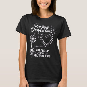 Löwenzahn aufziehen - Lila für das Militärkind T-Shirt