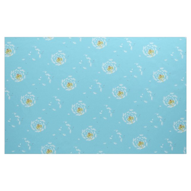 Löwenzahn-Blume mit Blumen Stoff (Fat Quarter (45,7 x 55,9 cm))