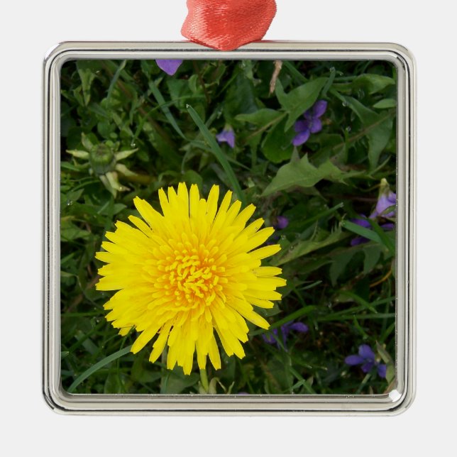 Löwenzahn-Blume Ornament Aus Metall (Vorne)