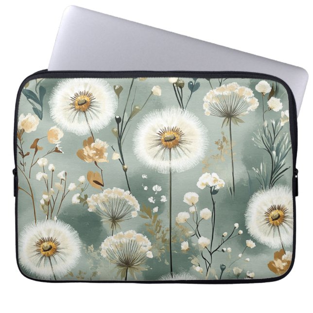 Löwenzahn-Design-Serie #3 Laptopschutzhülle (Vorderseite)