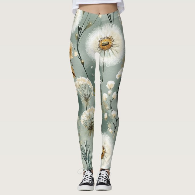 Löwenzahn-Design-Serie #3 Leggings (Vorderseite)