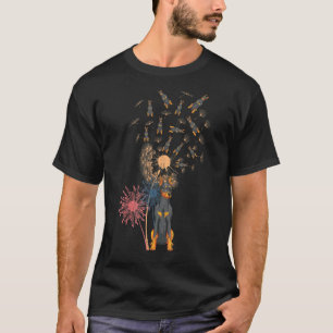 Löwenzahn Dobermann Besitzer Hund Tier Haustier Be T-Shirt