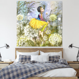 Löwenzahn Fantasy Leinwanddruck