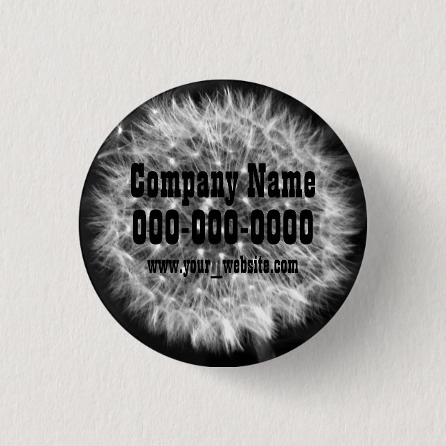 Löwenzahn-Fäserchen Button (Vorderseite)