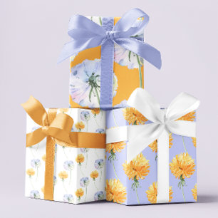Löwenzahn-Geschenkpapierbögen Geschenkpapier Set